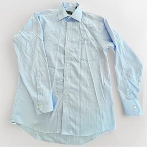 Donald J Trump dress shirt signature collection men’s 16 34/35 blue cotton work